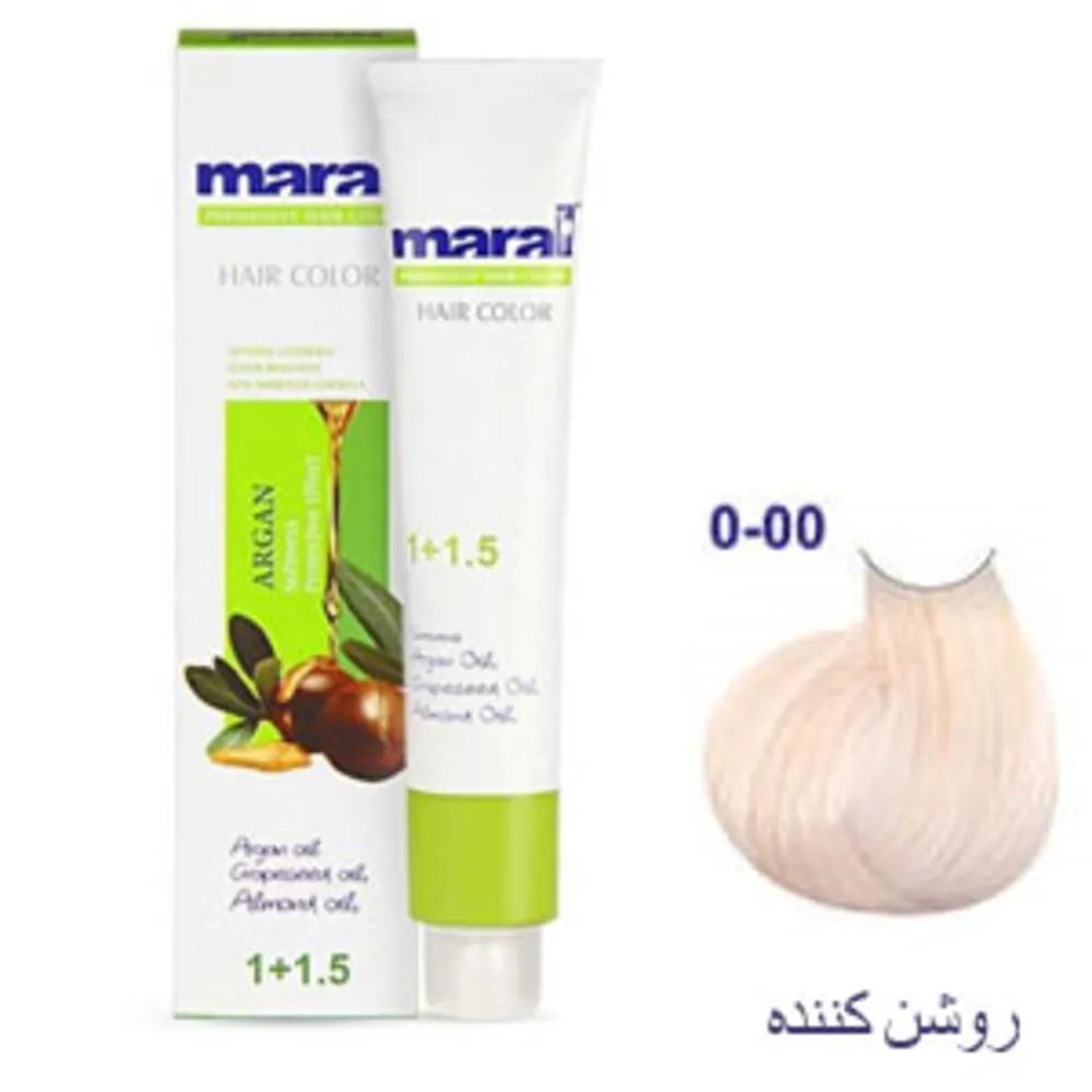 رنگ موی مارال روشن کننده maral hair color bleaching cream 0-00 100ml 0-00