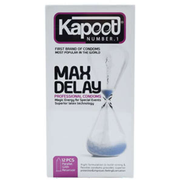 کاندوم کاپوت فوق العاده تاخیری سرد 12عددی condom Kapoot Max Delay 12best
