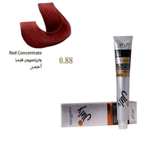 رنگ موی جولای واریاسیون قرمز 0.88 july hair color red concentrate 0.88 100ml