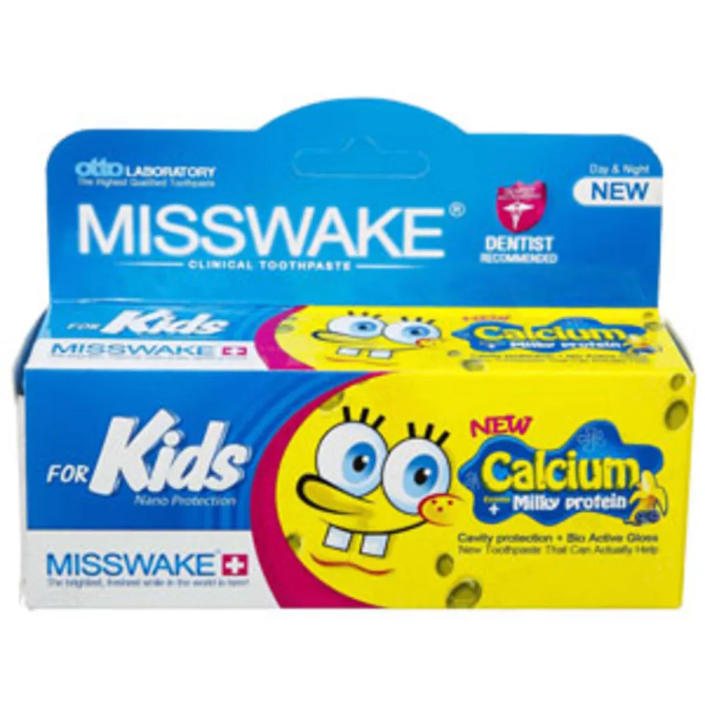 خمیر دندان میس ویک برای کودکان Misswake Bob Sponje For Kids Toothpaste 50ml