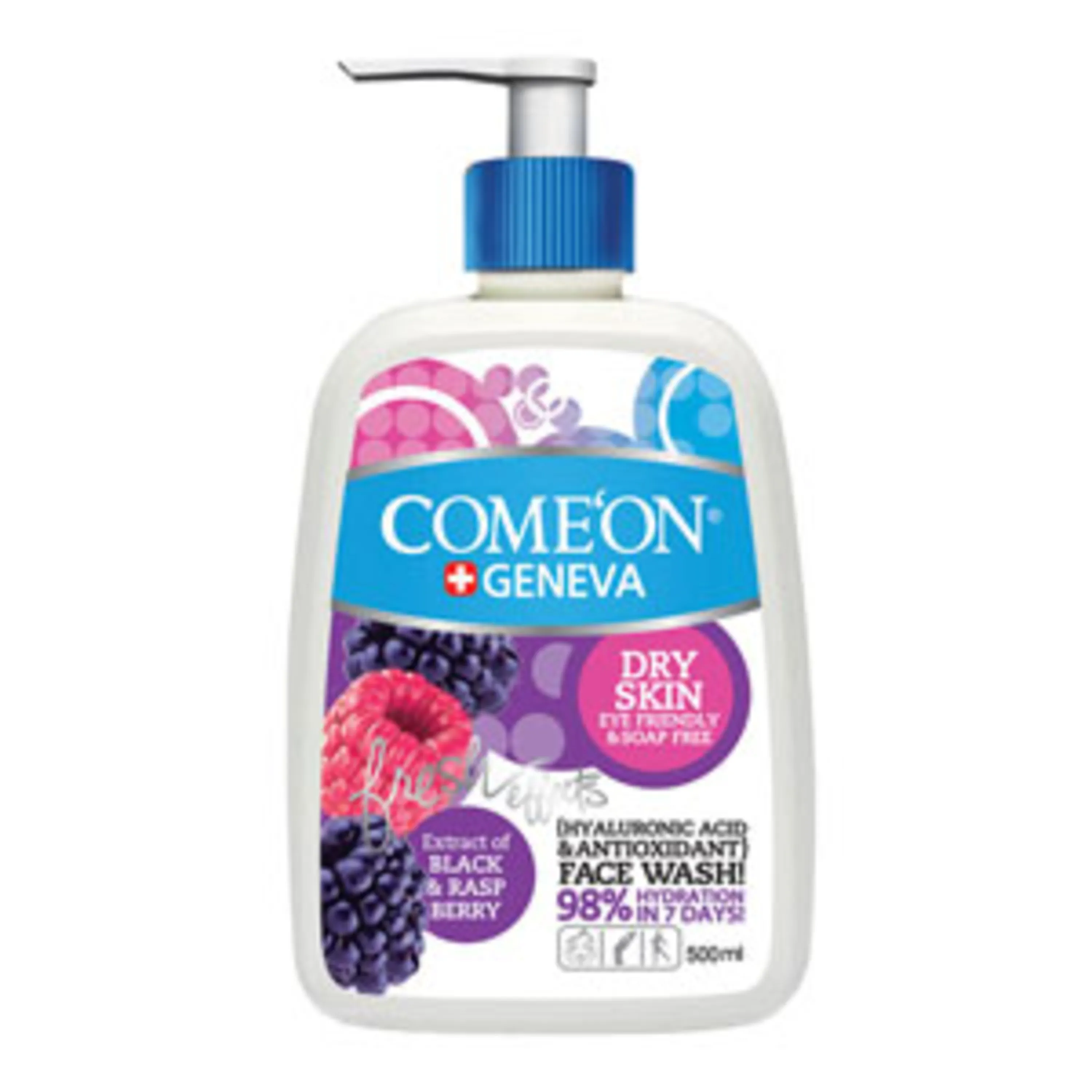 لوسیون ژل شستشوی صورت پوست خشک و حساس کامانComeon Dry and Sensitive Skin Lotion Gel Cleanser 500ml لوسیون ژل شستشوی صورت پوست خشک و حساس کامانComeon Dry and Sensitive Skin Lotion Gel Cleanser 500ml