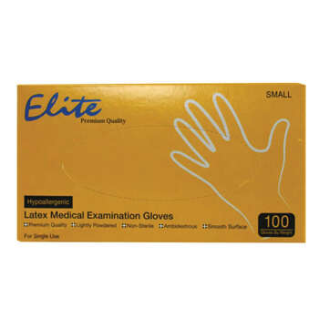 دستکش لاتکس الیت elite latex glove 100