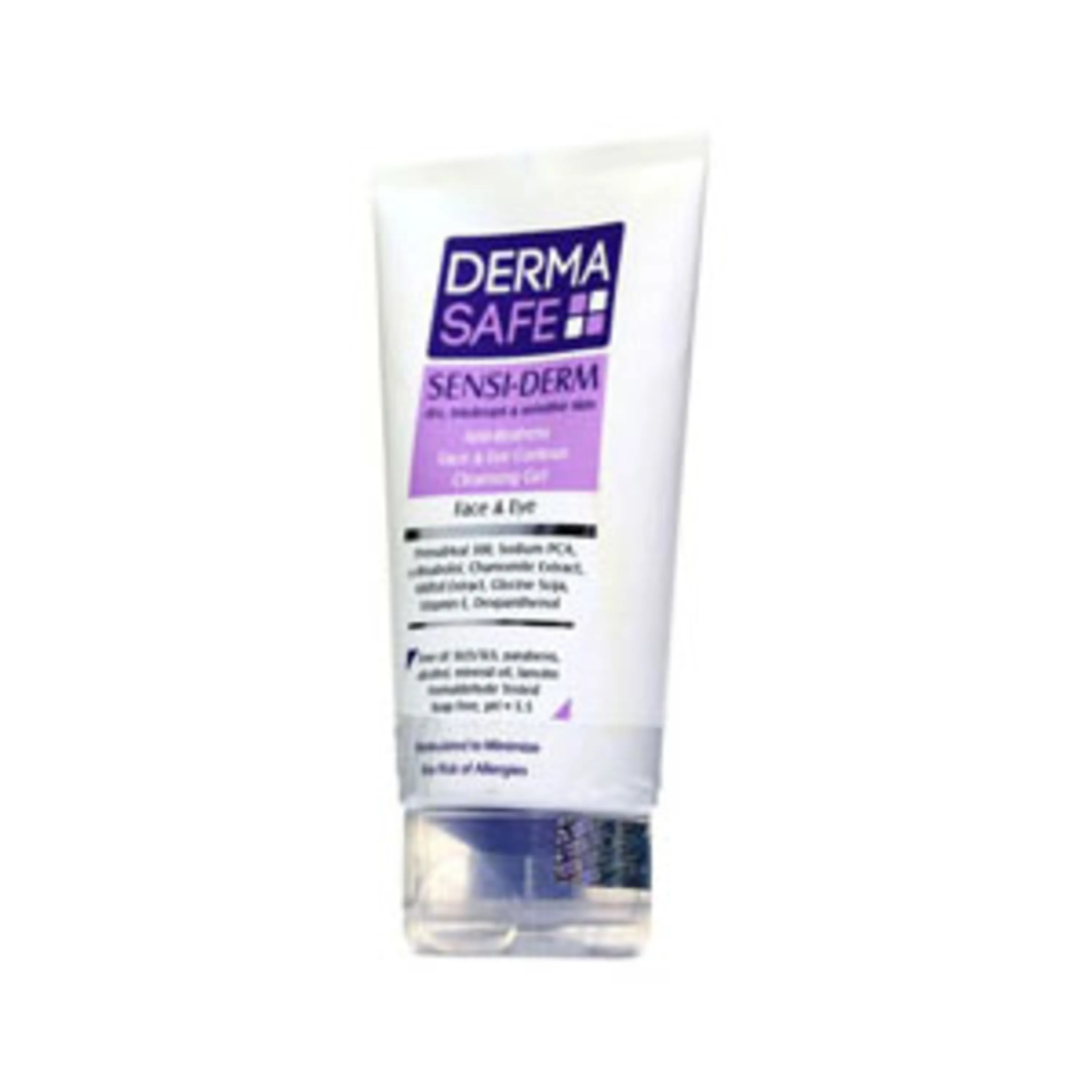 ژل شستشوی صورت و اطراف چشم درماسیف پوست خشک  dermasafe face and eye contour cleansing gel