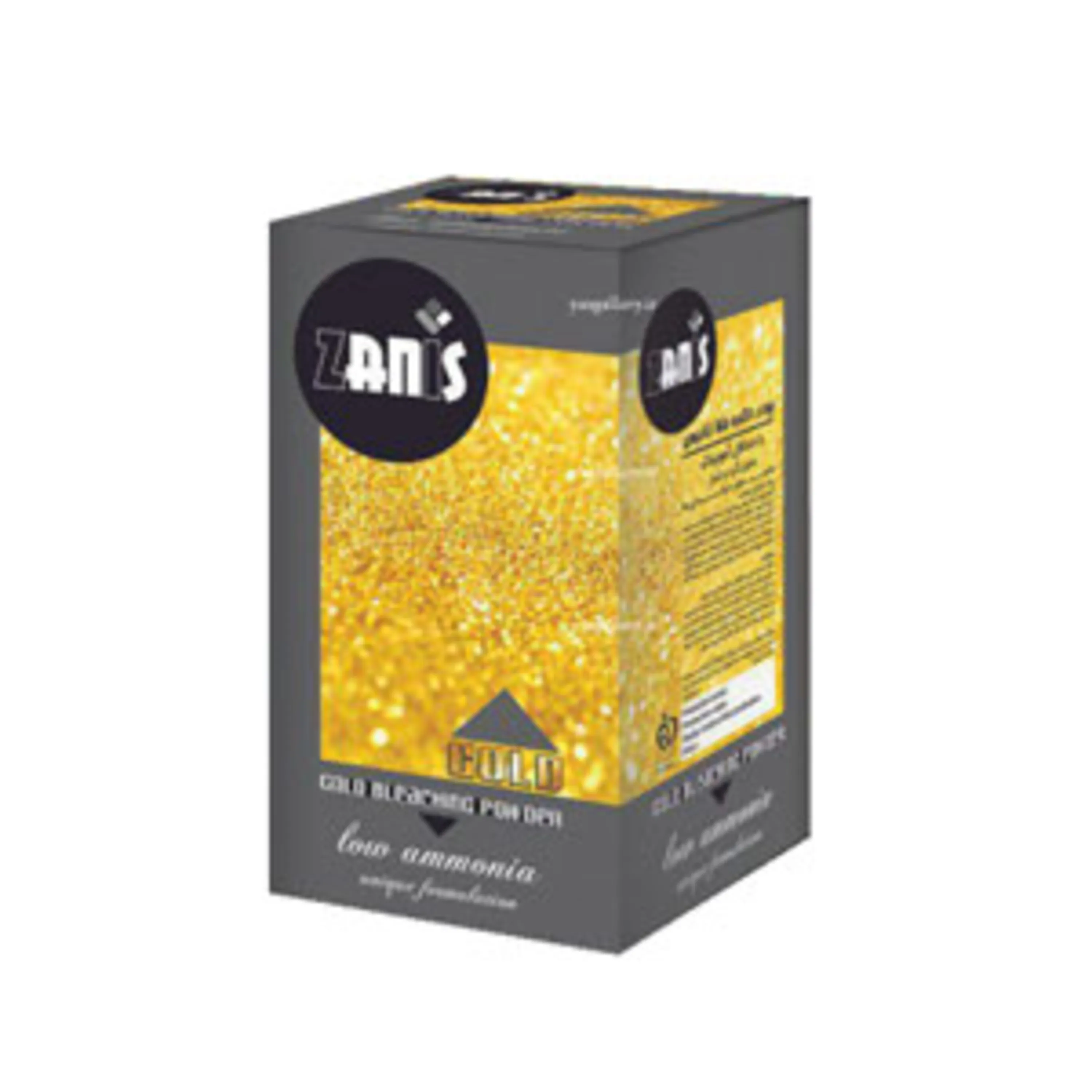 پودر دکلره طلا با حداقل آمونیاک زانیس 500گرمی  zanis gold bleaching powder 500gr