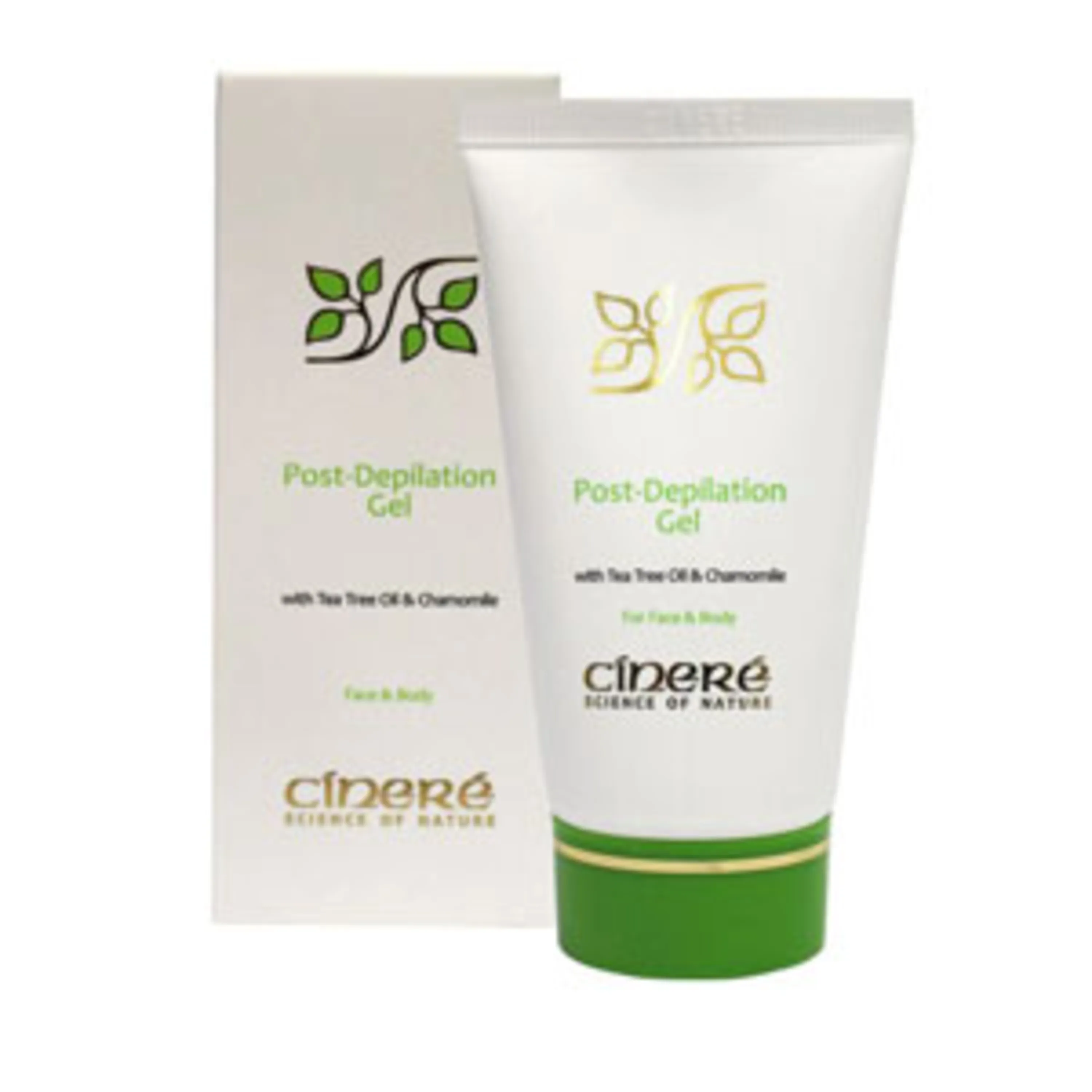 ژل بعد از موزدایی سینره cinere  post  depilation  gel  with  tea  tree  oil  and  chamomile
