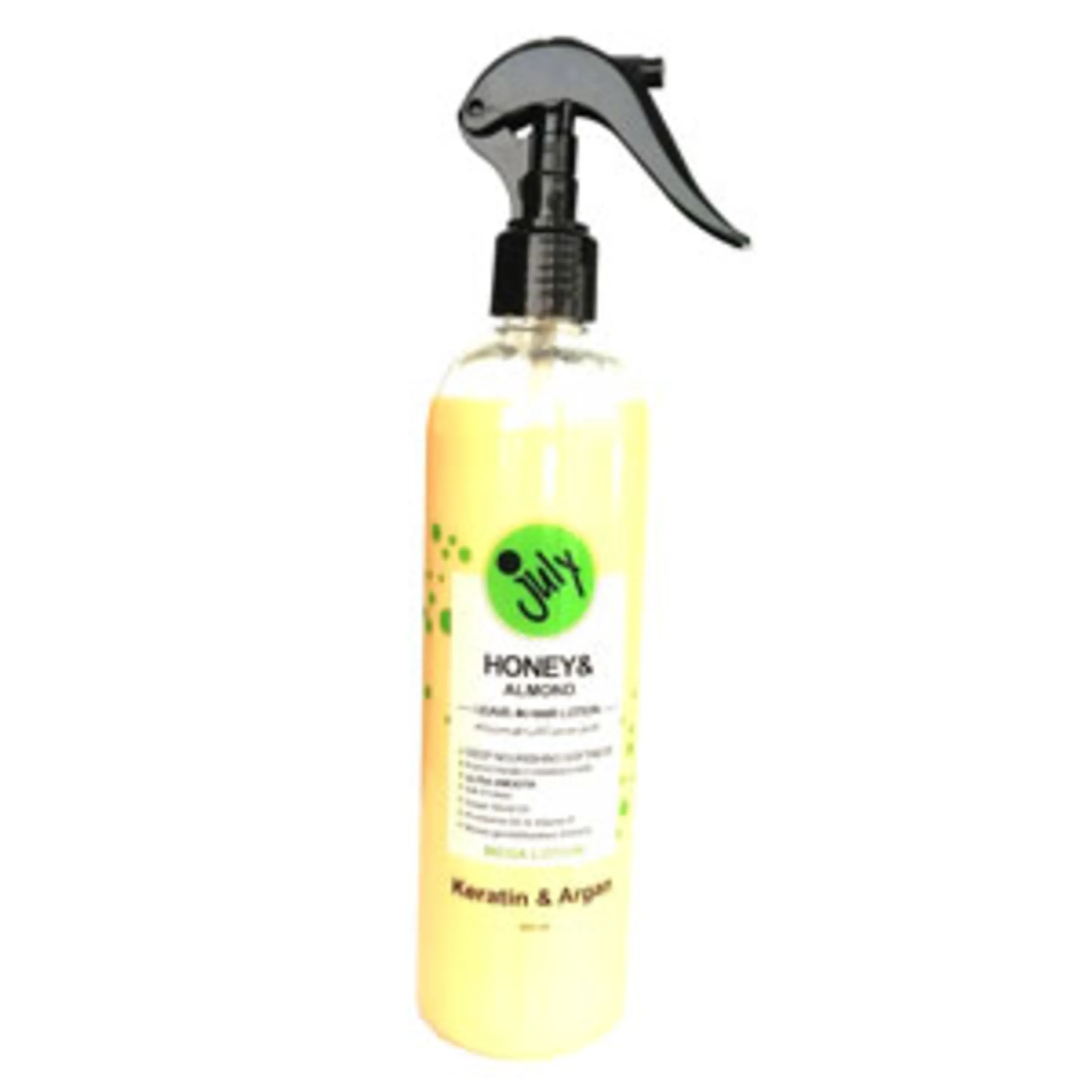 لوسیون مو جولای بدون آبکشی حاوی عسل و بادام july  honey and almond  leave in hair