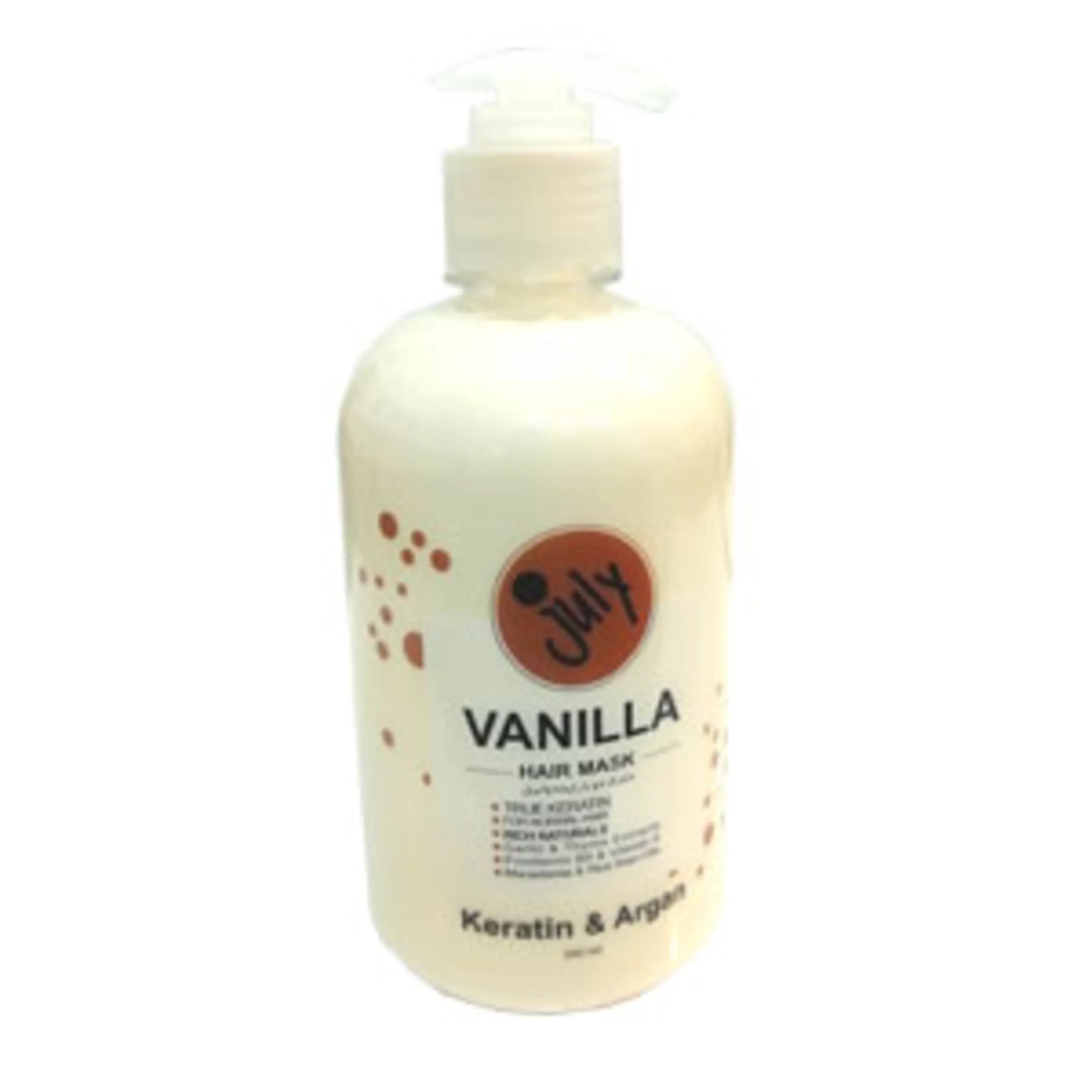 ماسک مو با رایحه وانیل منسب موهای معمولی july  vanilla  hair  mask  keratin  and  argan