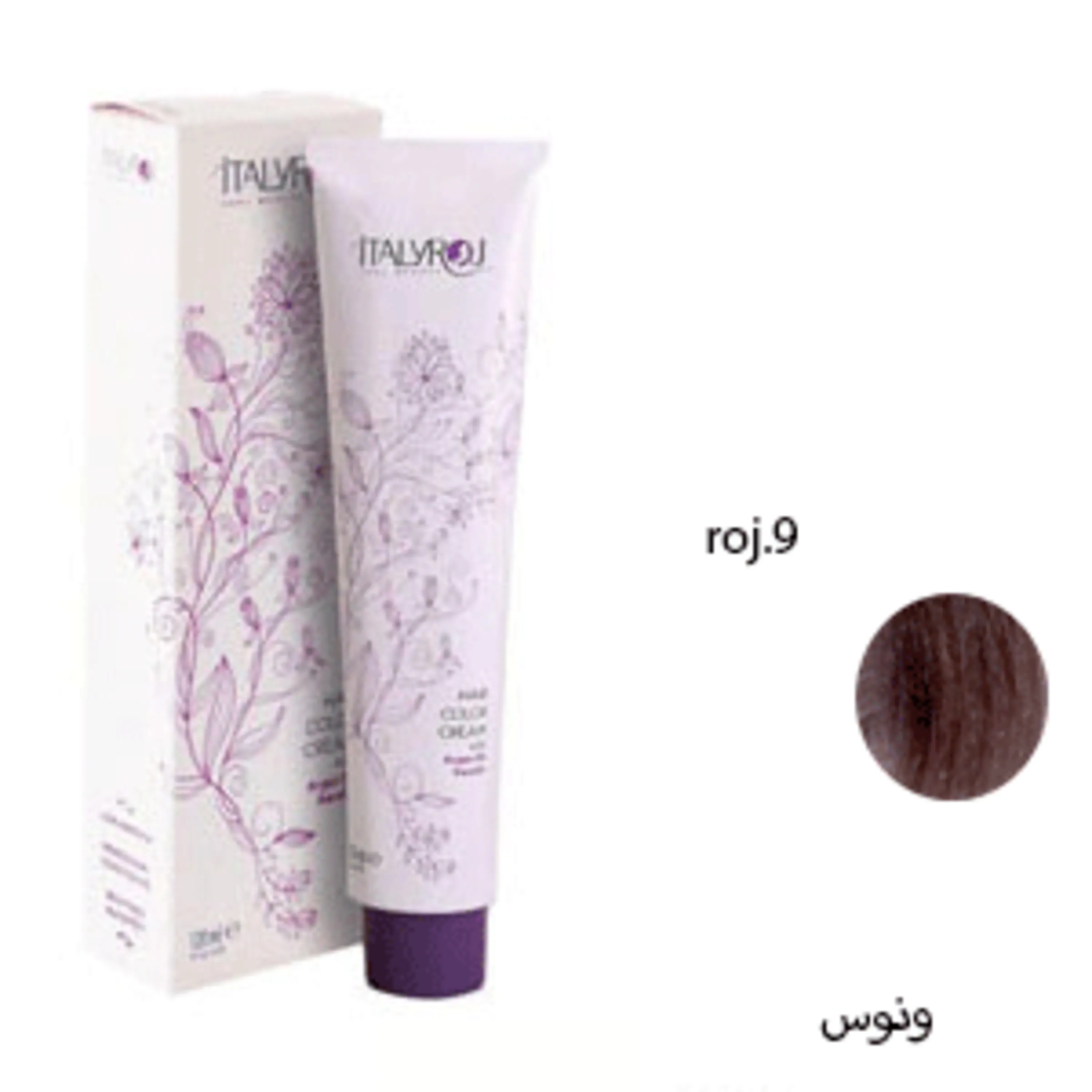رنگ موی ایتالی رژ ونوس italyroj hair color venus roj.9 120ml roj.9