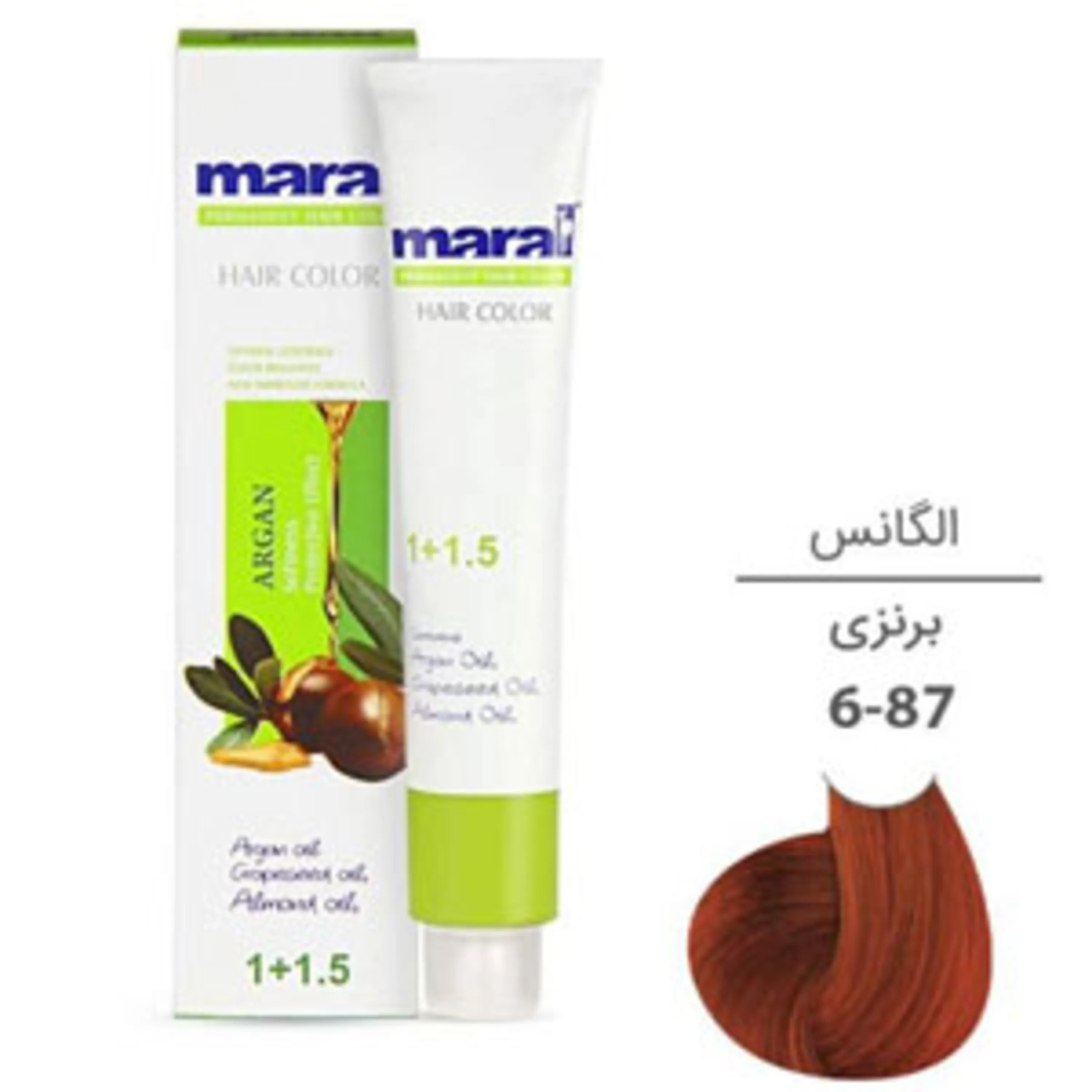 رنگ موی مارال برنزی maral hair color bronze 6-87 100ml 6-87