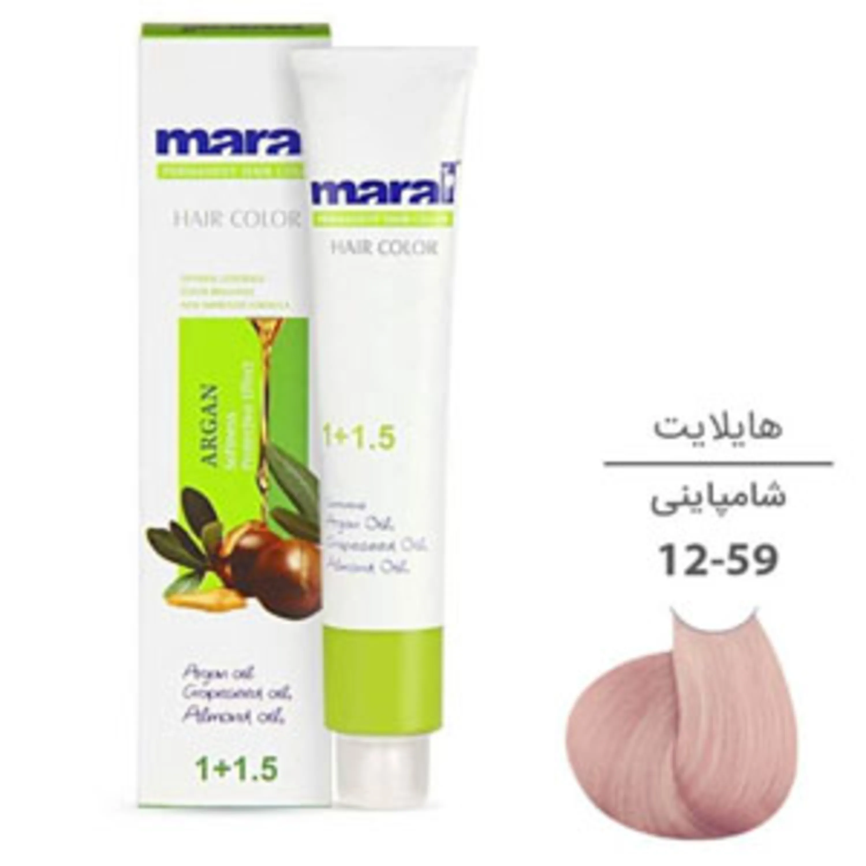 رنگ موی مارال شامپاینی maral hair color champagne 12-59 100ml 12-59