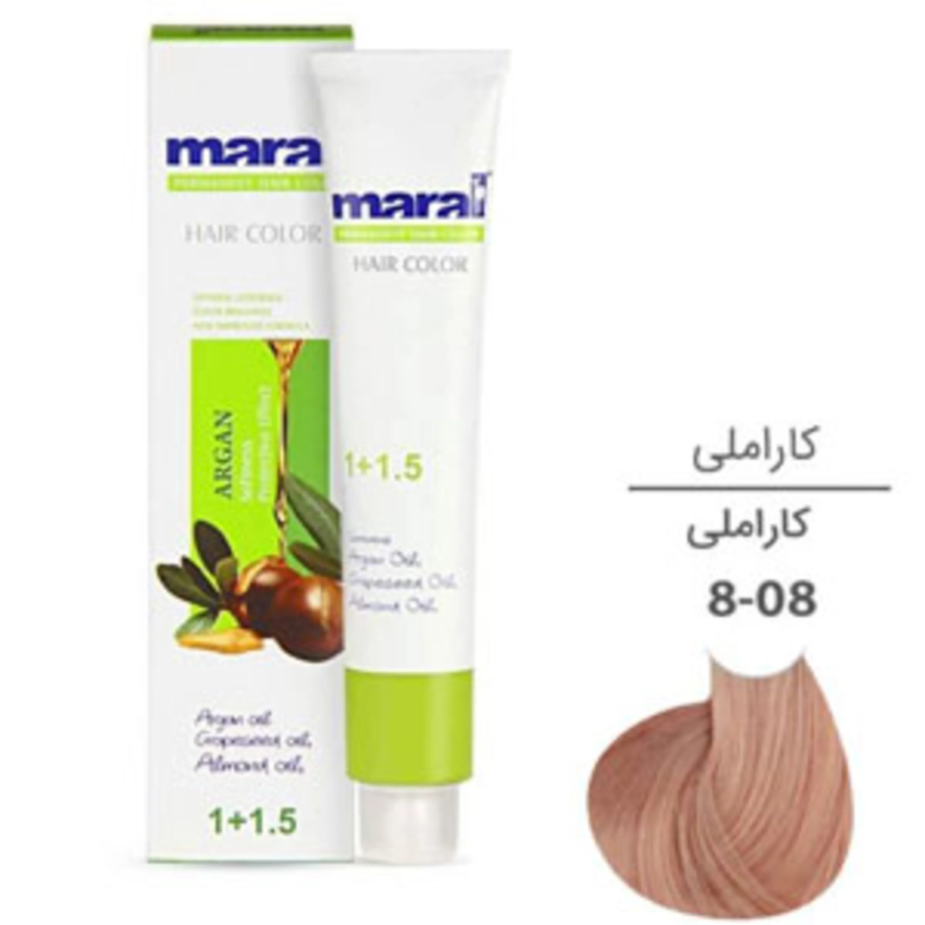 رنگ موی مارال کاراملی maral hair color caramel 8-08 100ml 8-08