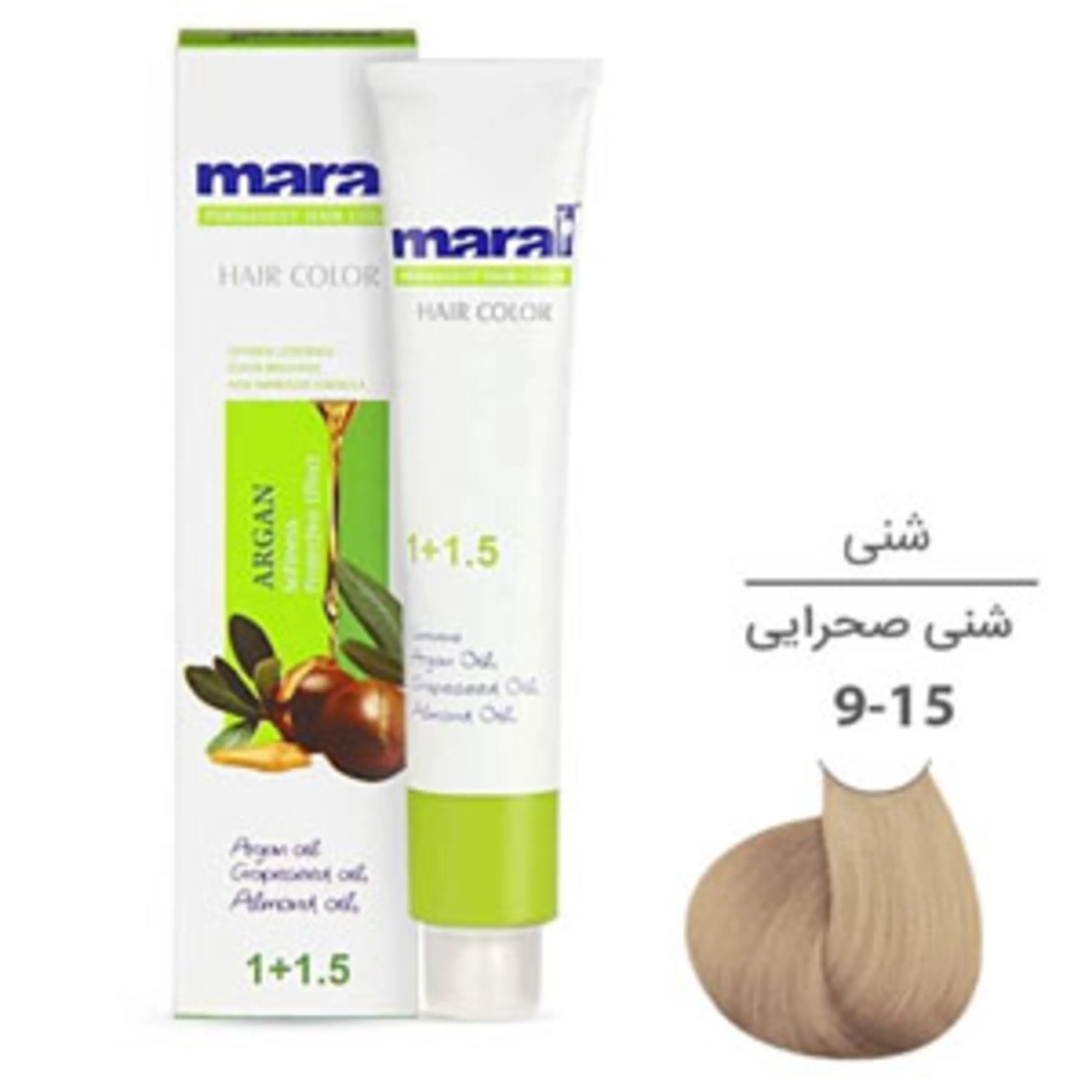 رنگ موی مارال شنی صحرایی maral hair color desert sandy blonde 9-15 100ml 9-15