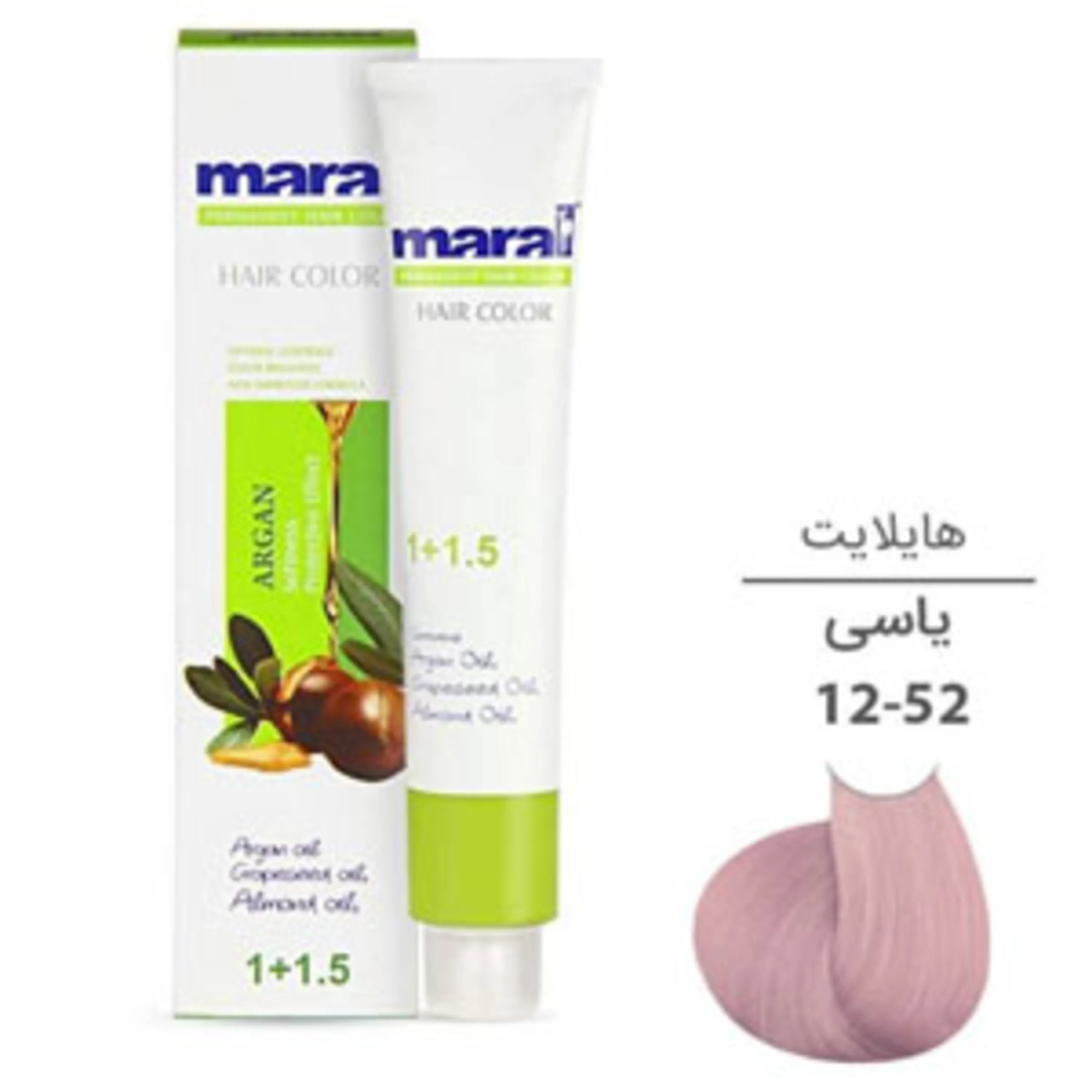 رنگ موی مارال یاسی maral hair color jasmine 12-52 100ml 12-52