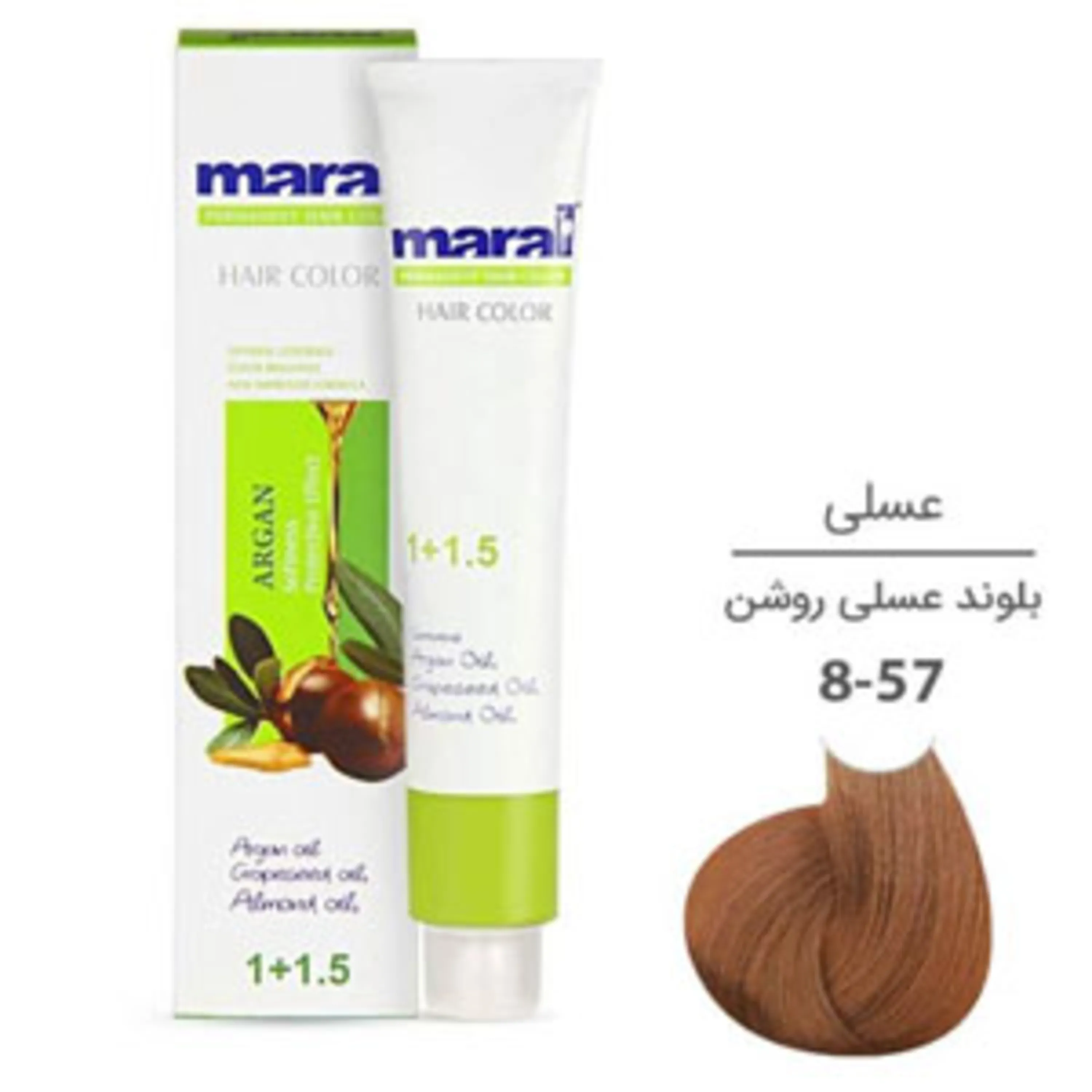 رنگ موی مارال بلوند عسلی روشن maral hair color light honey blonde 8-57 100ml 8-57