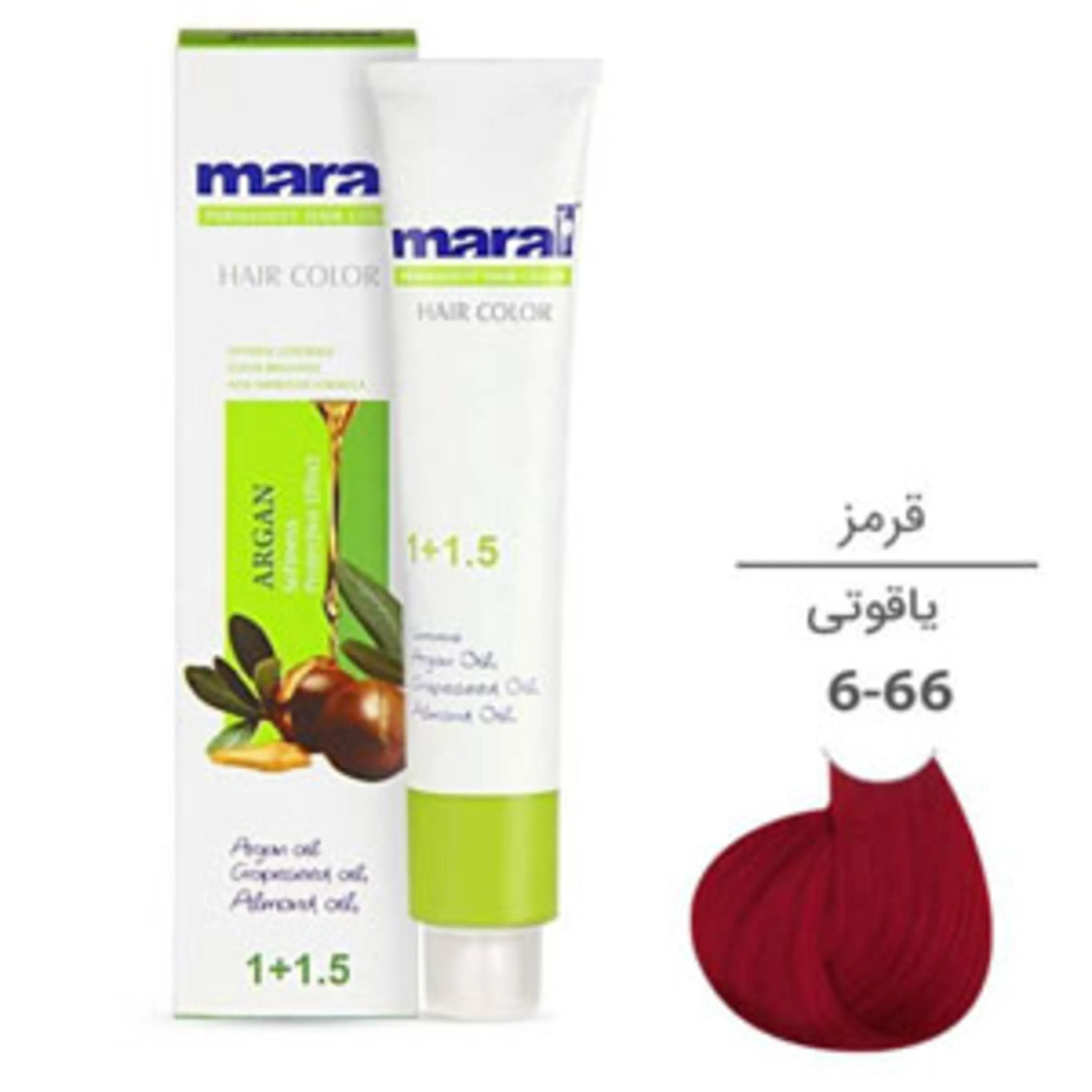 رنگ موی مارال یاقوتی maral hair color ruby 6-66 100ml 6-66