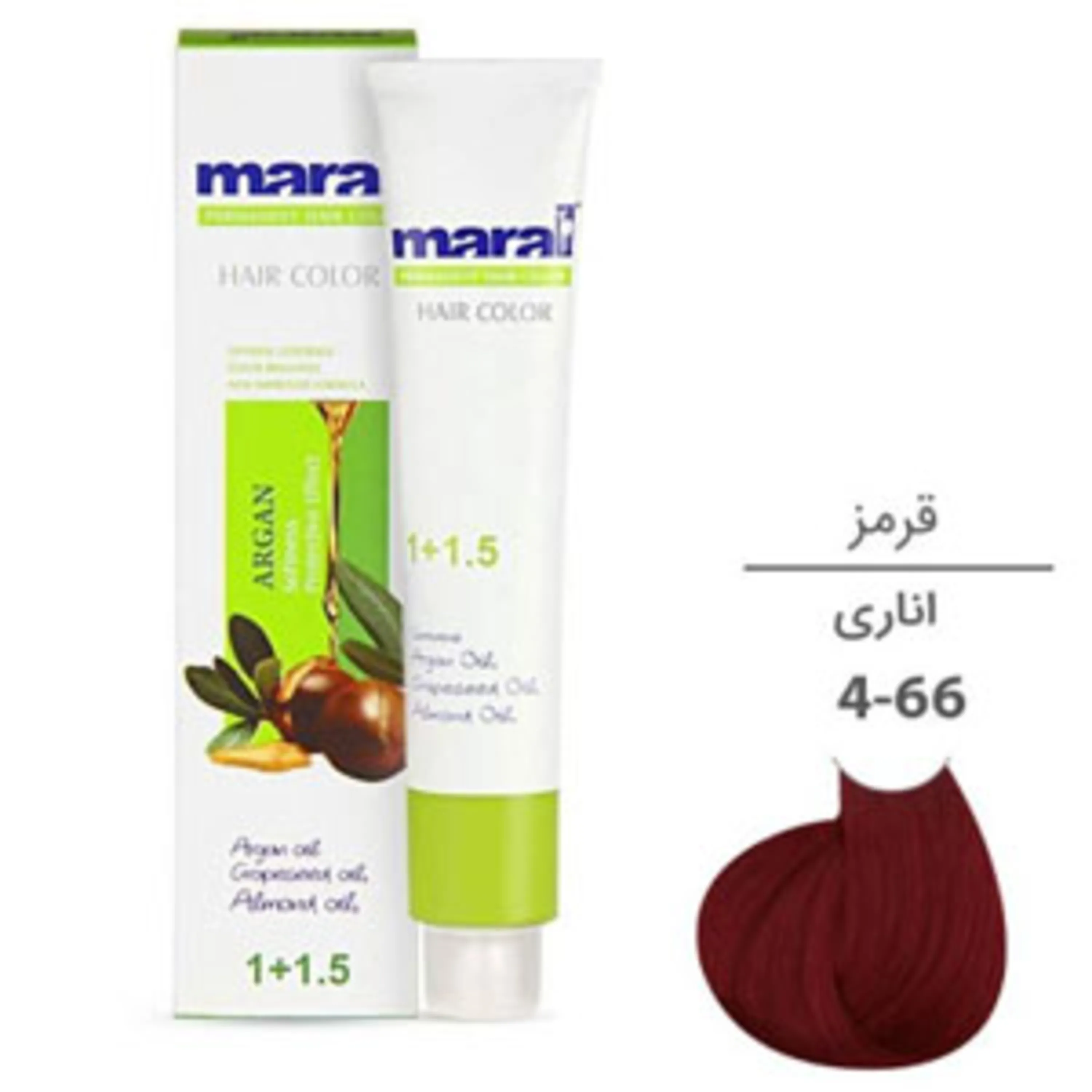 رنگ موی مارال اناری maral hair color pomegranate 4-66 100ml 4-66