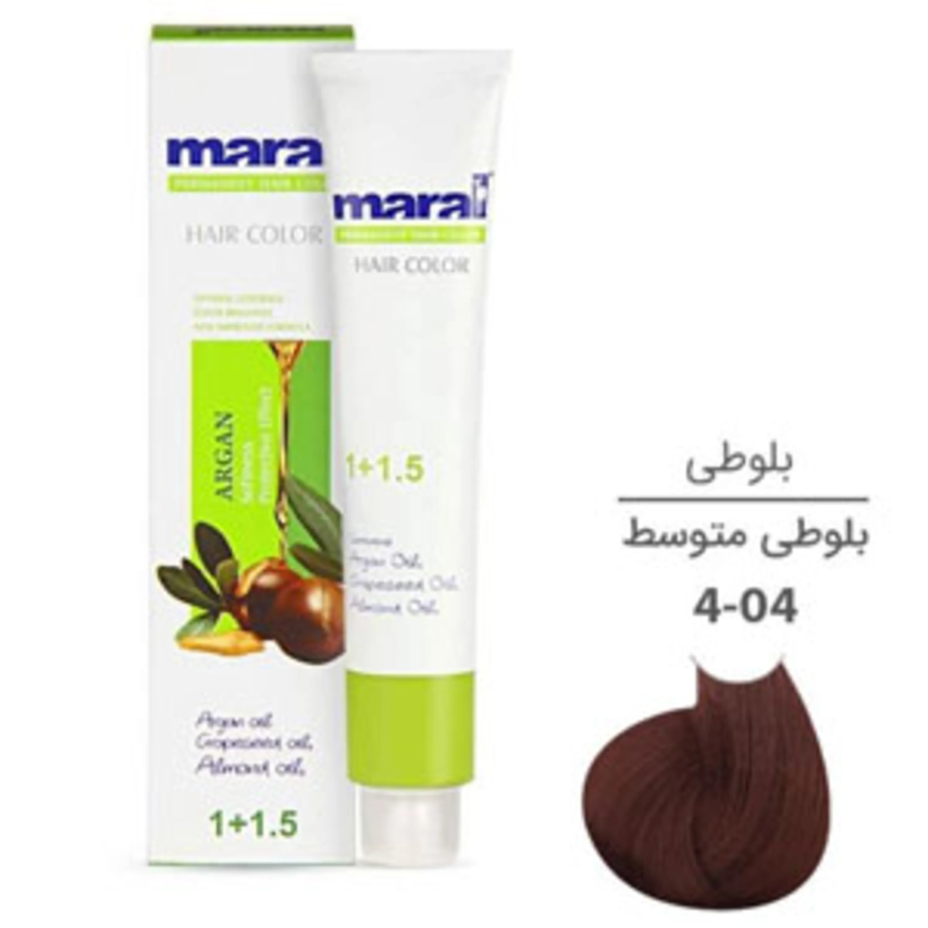رنگ موی مارال بلوطی متوسط maral hair color medium chestnut 4-04 100ml 4-04