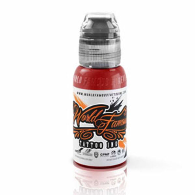 رنگ تاتو  ورد فیمس مستر مایک رد 15 میل Master Mike red World Famous Tattoo Ink 15ml gallery1