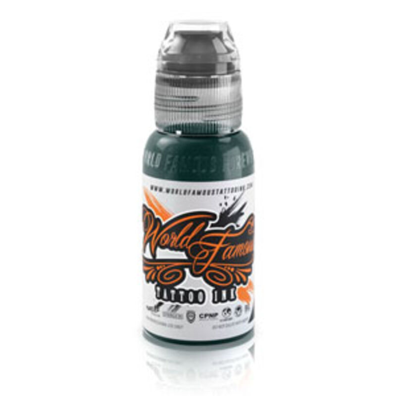 رنگ تاتو ورد فیمس وگاس گرین 15میل Vegas Green World Famous Tattoo Ink 15ml gallery1