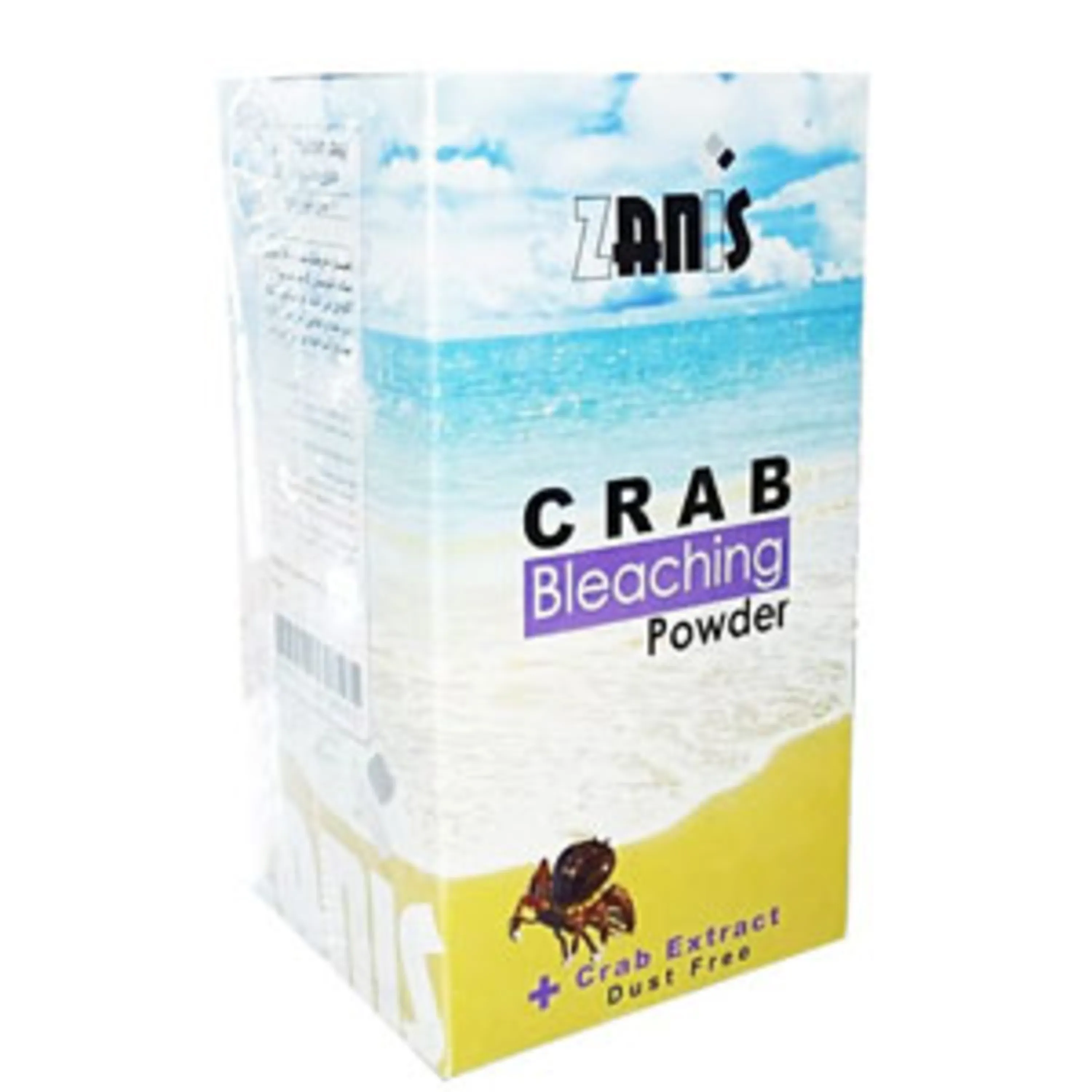 پودر دکلره( بدون گرد و  غبار) حاوی عصاره خرچنگ زانیس 300 گرم Zanis Bleaching Powder 300gr