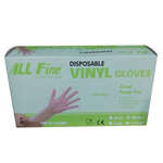 دستکش وینیل آل فاین سایز مدیوم  all fine Clear Vinyl Gloves size medium thumb 1