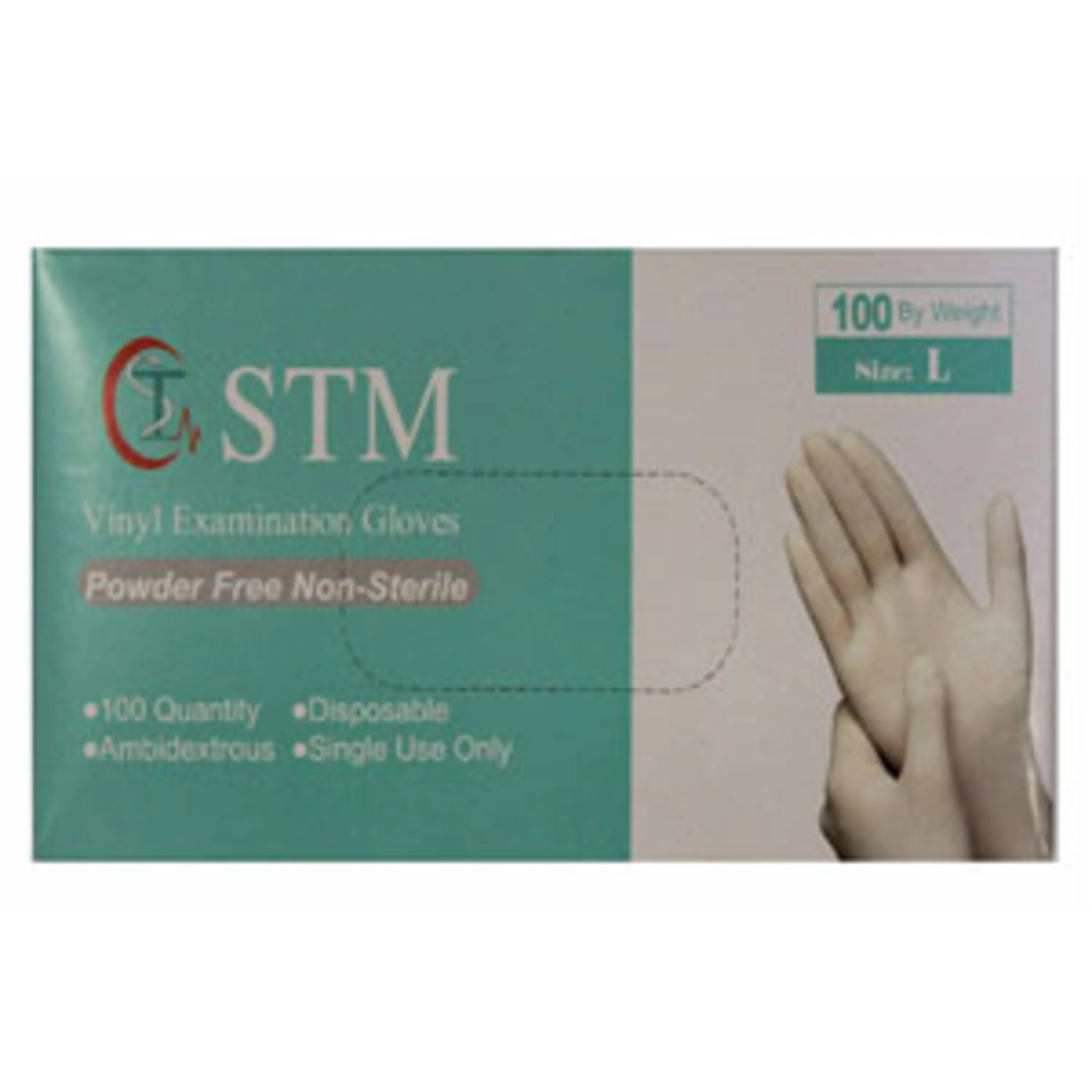 دستکش وینیل اس تی ام  STM  سایز L  