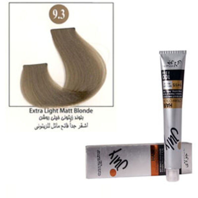 رنگ موی جولای بلوند زیتونی خیلی روشن 9.3 july hair color extra light matt blonde 9.3 100ml gallery0