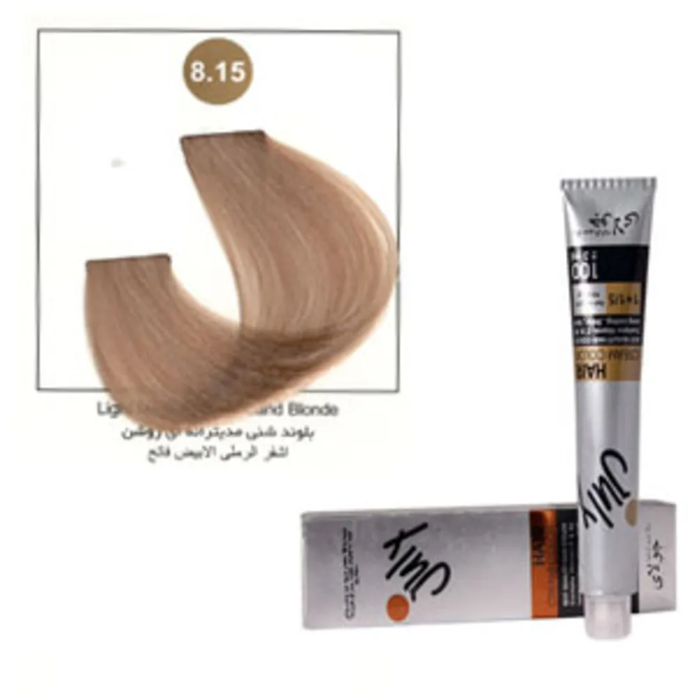 رنگ موی جولای بلوند شنی مدیترانه ای روشنjuly hair color light medierranean sand blonde 8.15 100ml