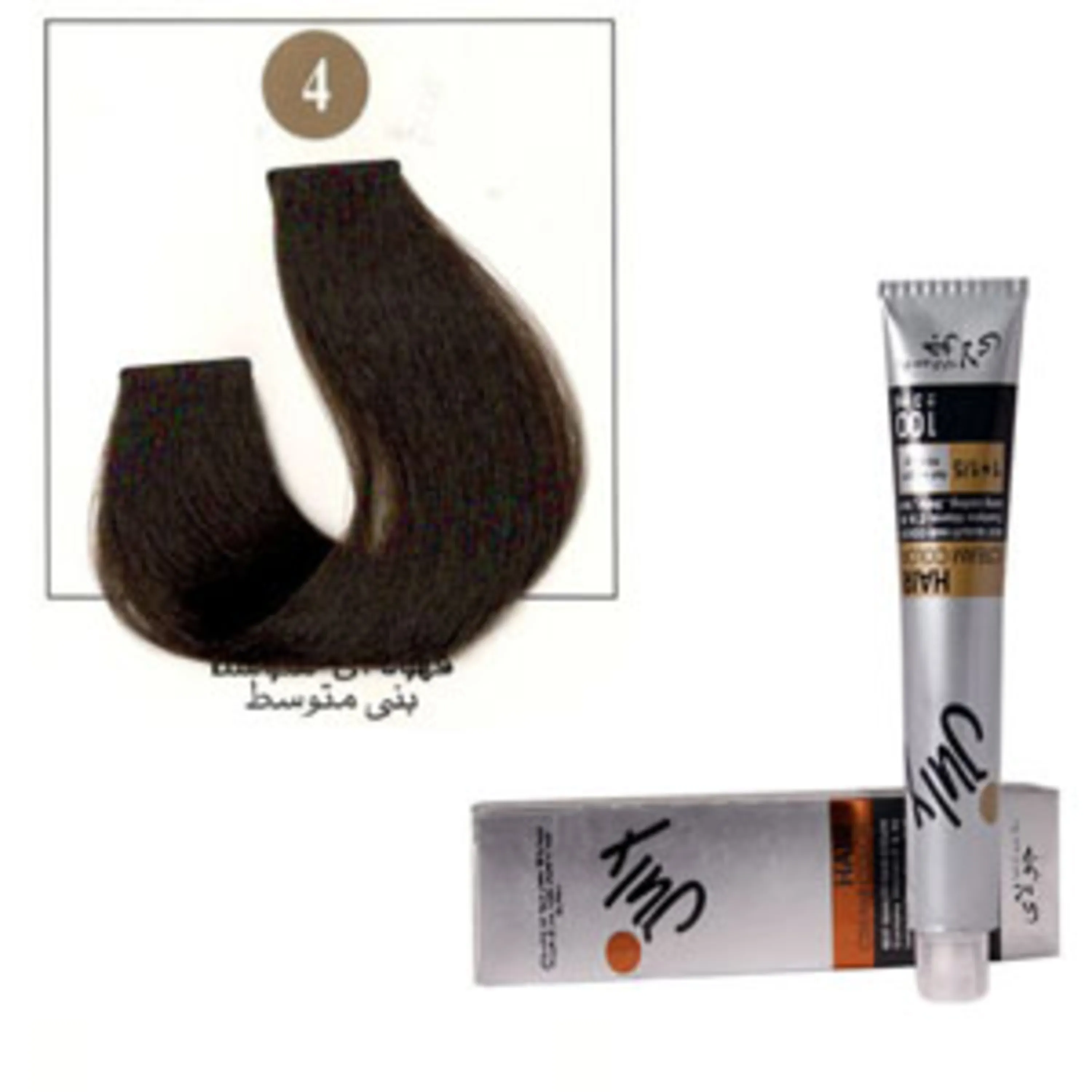 رنگ موی جولای قهوه ای متوسط 4 july hair color medium brown 4 100ml