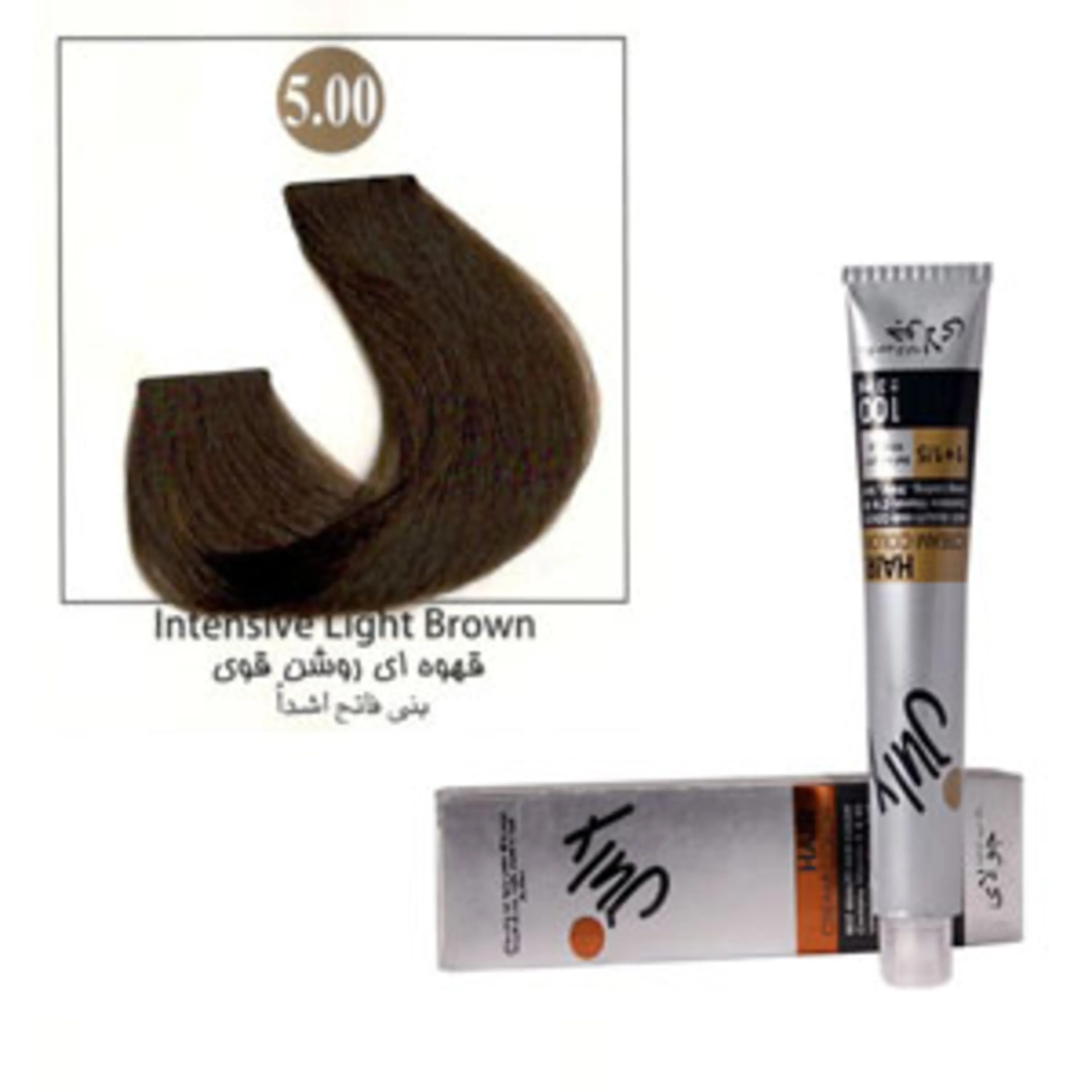 رنگ موی جولای قهوه ای روشن قوی 5.00 july hair color intensive light brown 5.00 100ml