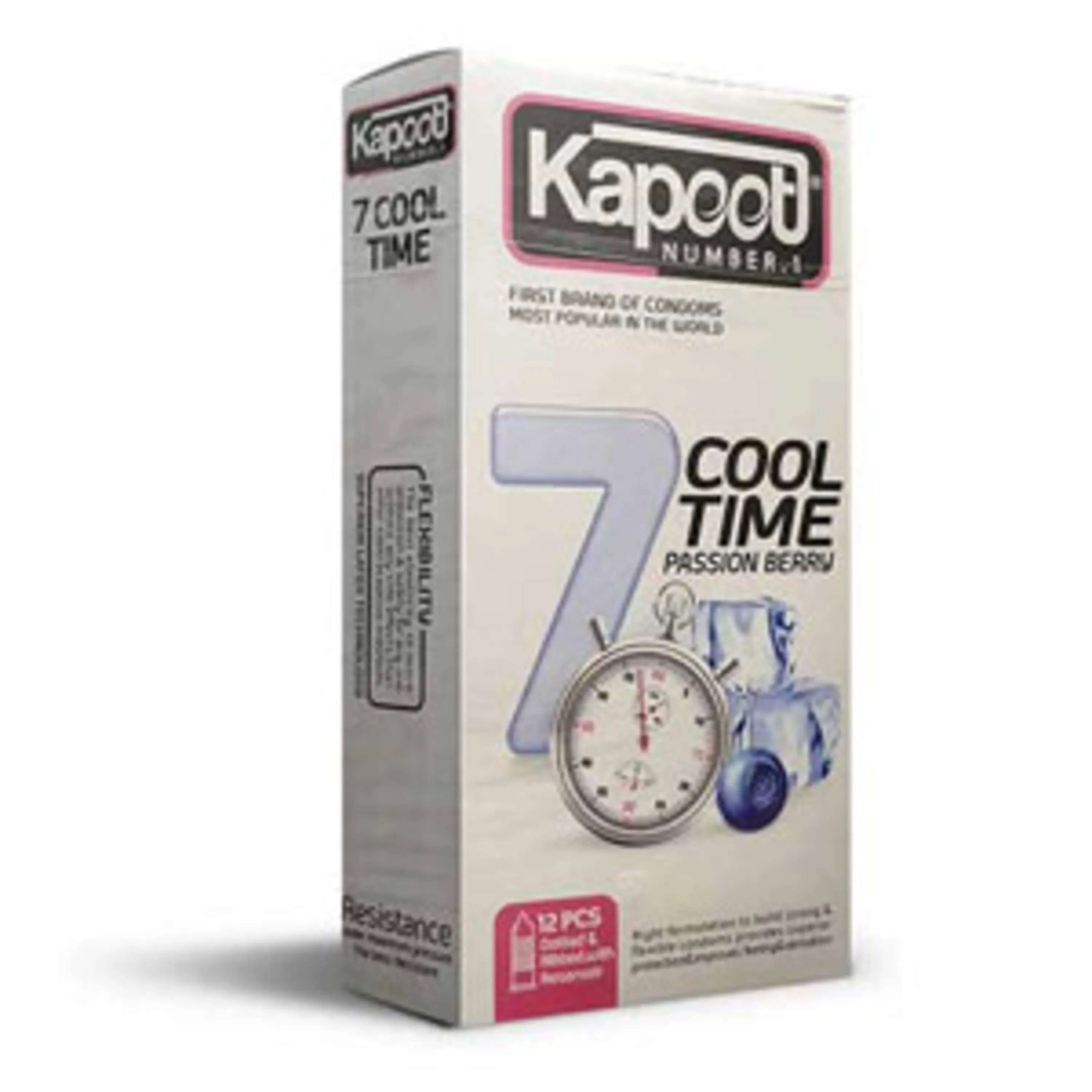 کاندوم کاپوت 7 کاره تاخیری سرد 12 عددی condom kapoot 7cool time 12best