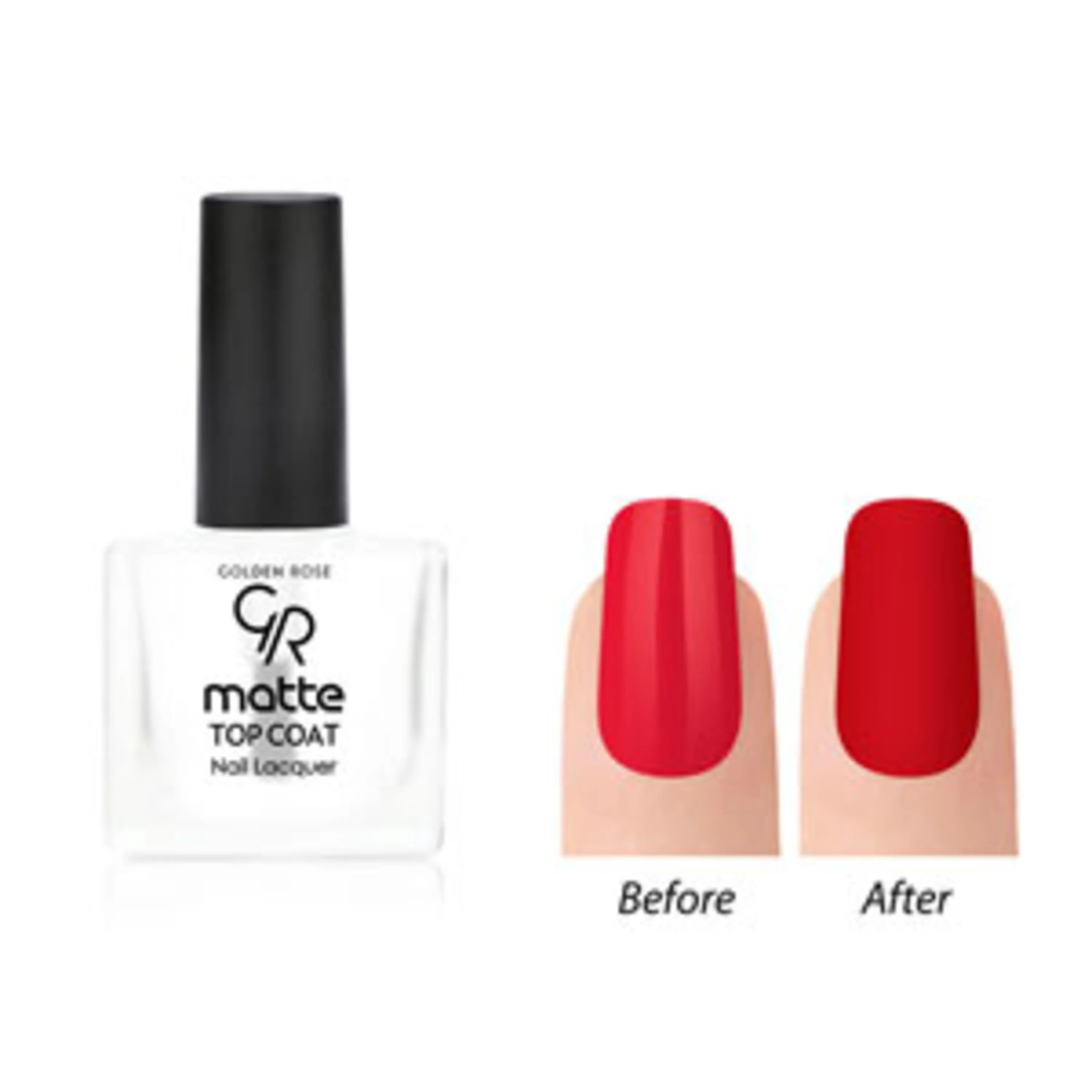 لاک ناخن تاپ کات گلدن رز  Matte Top Coat