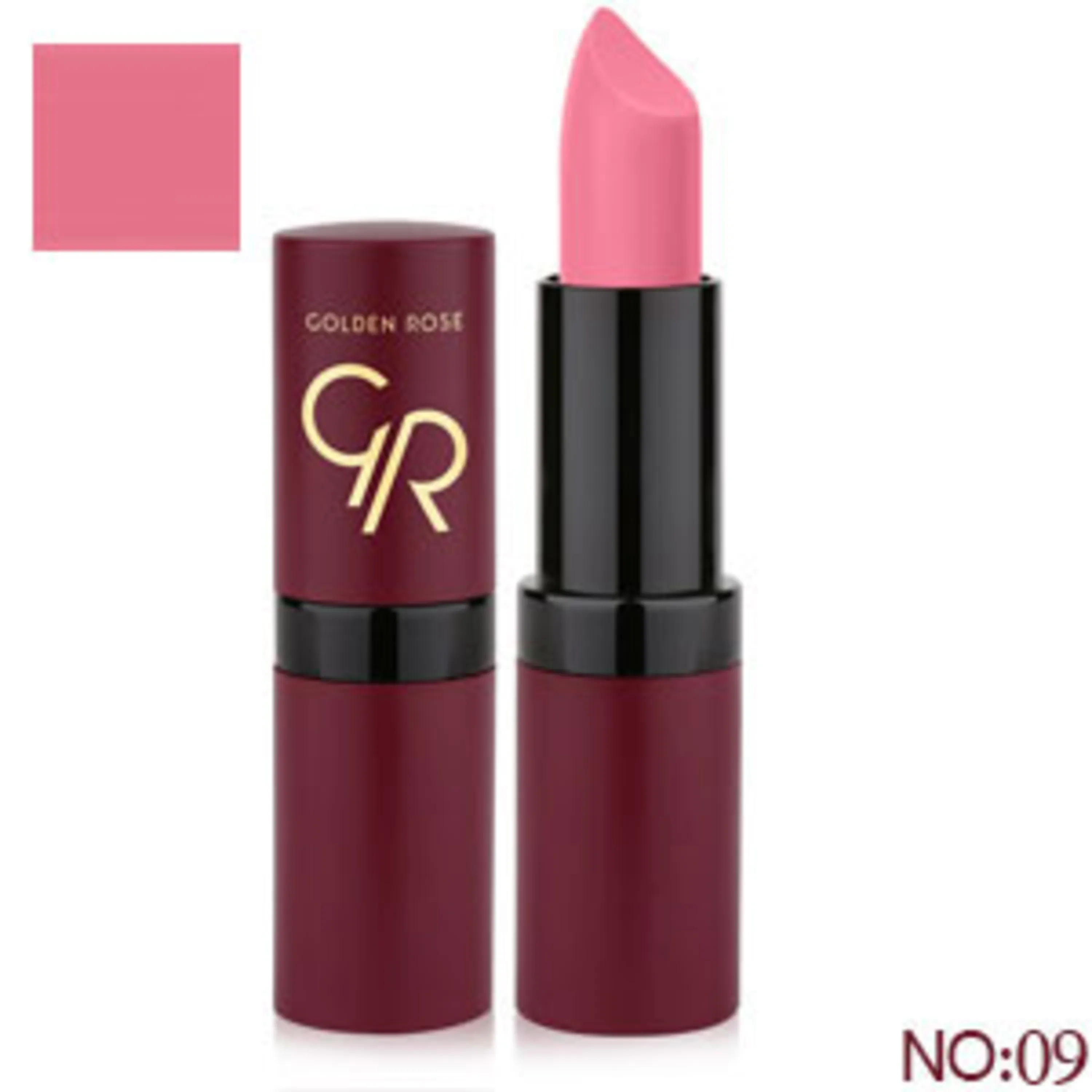 رژلب جامد مات گلدن رز golden rose solid lipstick 09