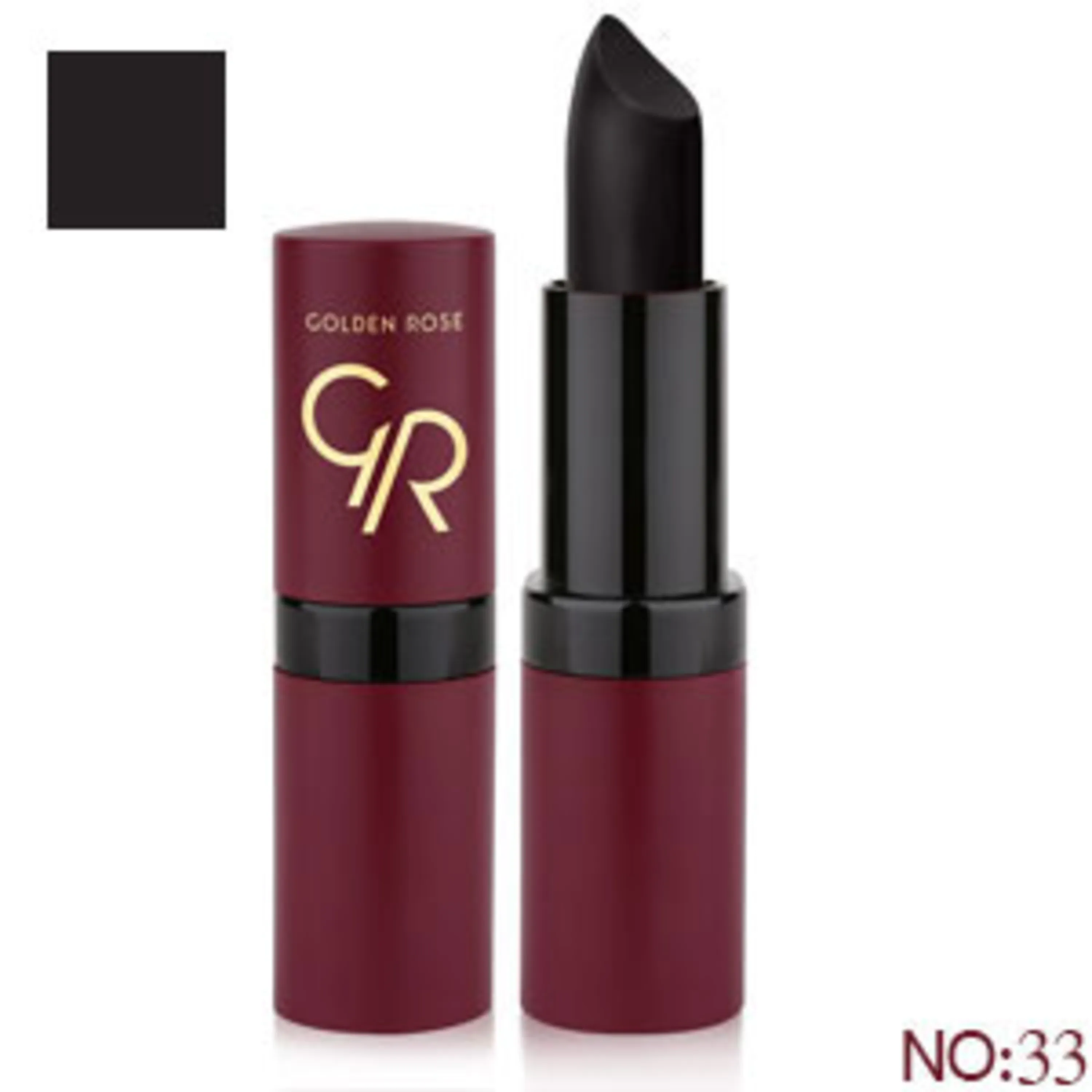 رژلب جامد مات گلدن رز golden rose solid lipstick 33