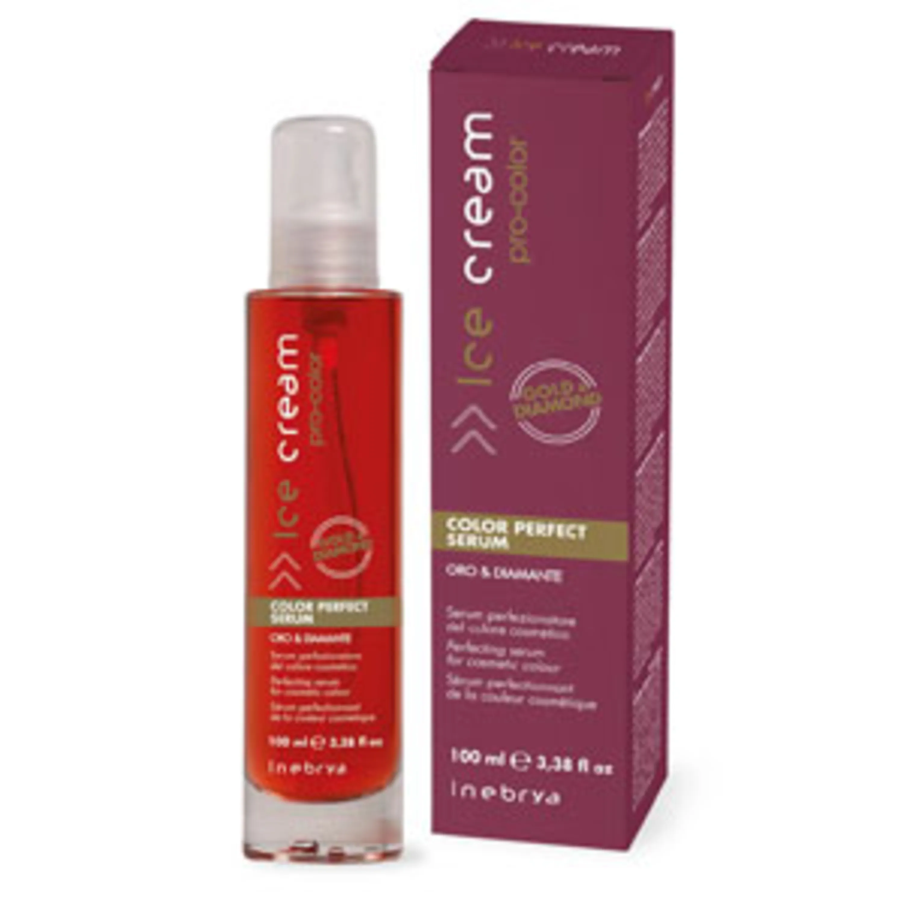 سرم 100میل گلد آیس کریم ice cream serum gold and diamond 100 ml سرم 100میل گلد آیس کریم ice cream serum gold and diamond 100 ml