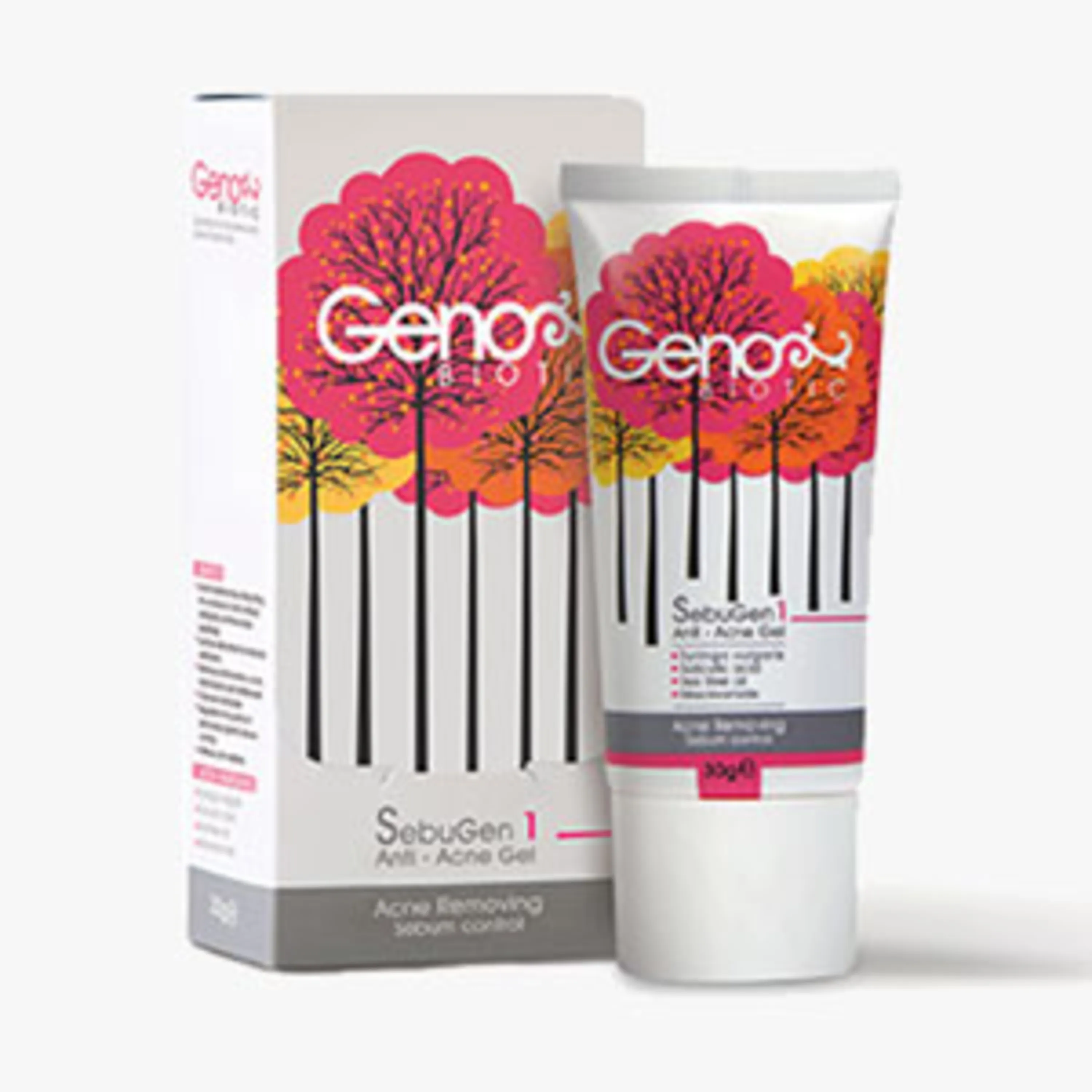 ژل ضد آکنه صورت ژنو بایوتیک 30 گرم  geno biotic anti acne gel ژل ضد آکنه صورت ژنو بایوتیک 30 گرم  geno biotic anti acne gel