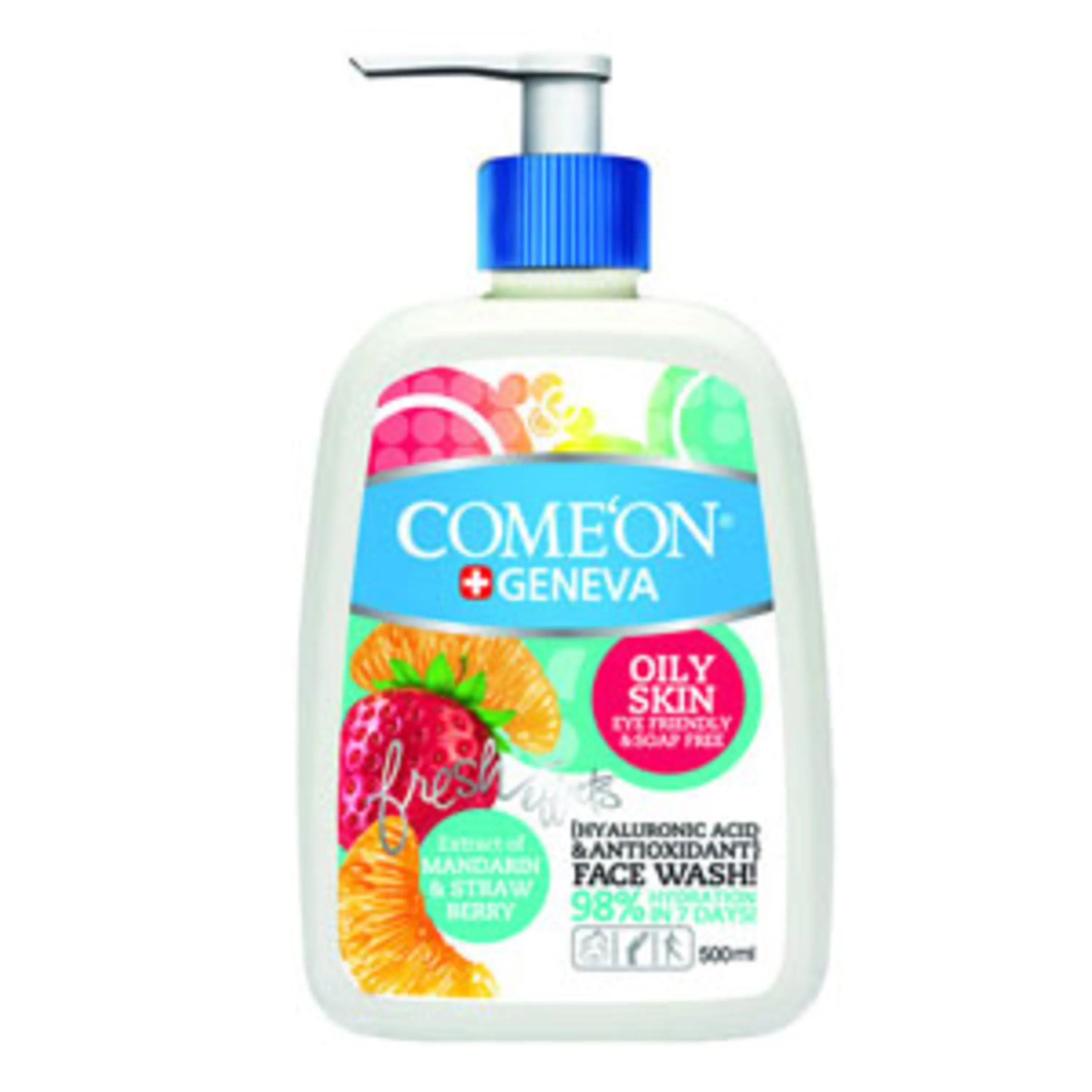 لوسیون ژل شستشوی صورت پوست چرب کامان Come'on Oily Skin Lotion Gel Cleanser 500ml